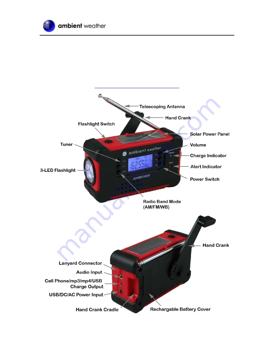 Ambient Weather WR-111 ADVENTURER User Manual Download Page 2