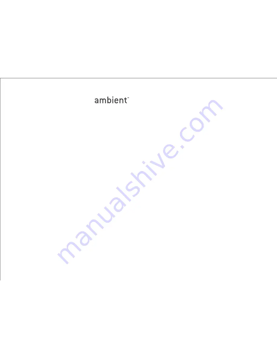 Ambient Mist User Manual Download Page 20