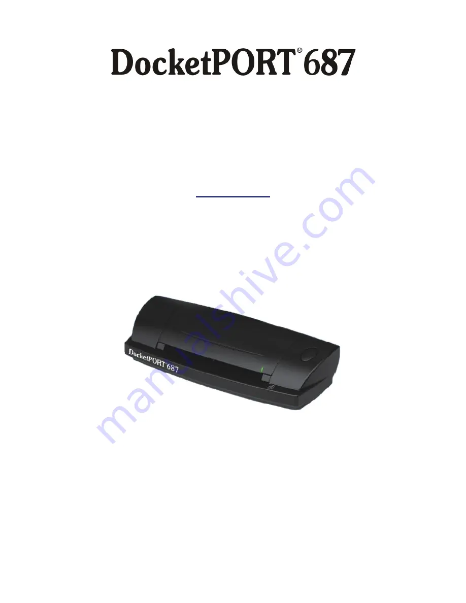 Ambir DocketPORT 687 User Manual Download Page 1