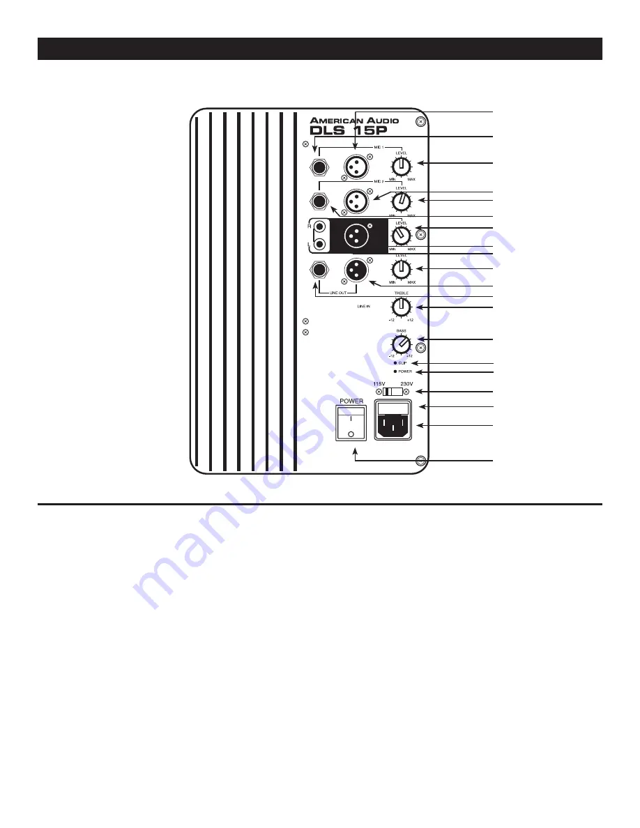 American Audio DLS 15P Manual Download Page 8