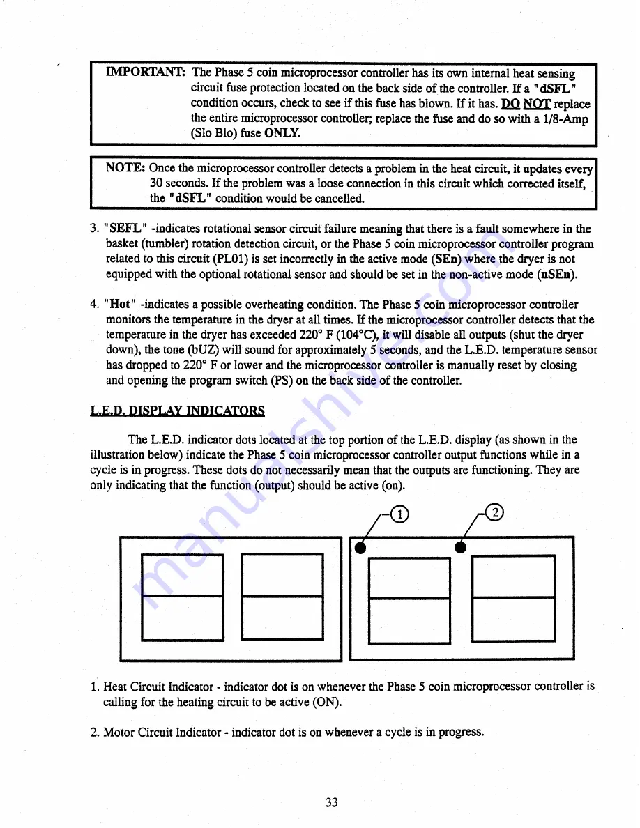 American Dryer Corp. AD-230 Service Manual Download Page 39