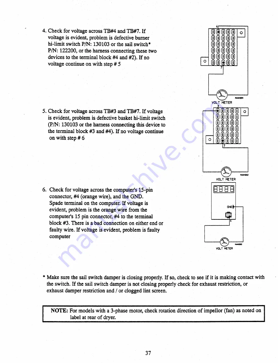 American Dryer Corp. AD-230 Service Manual Download Page 43