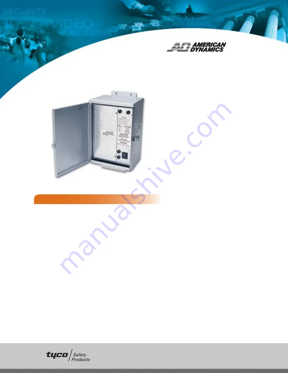 American Dynamics SensorNet RJ6SN Specifications Download Page 1