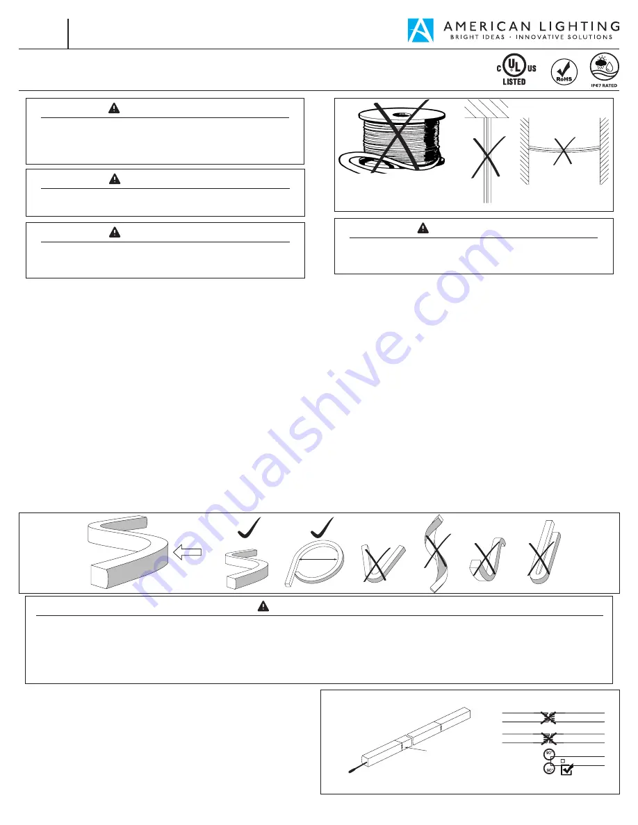 American Lighting NEOFLUX PRO V-Series Installation Instructions Download Page 3