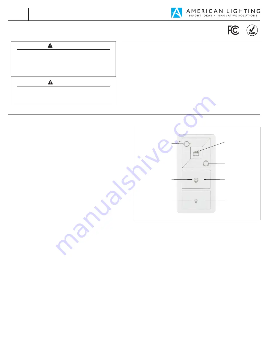 American Lighting SPKPL-CTRL-W-RGBTW Installation Instructions Download Page 1