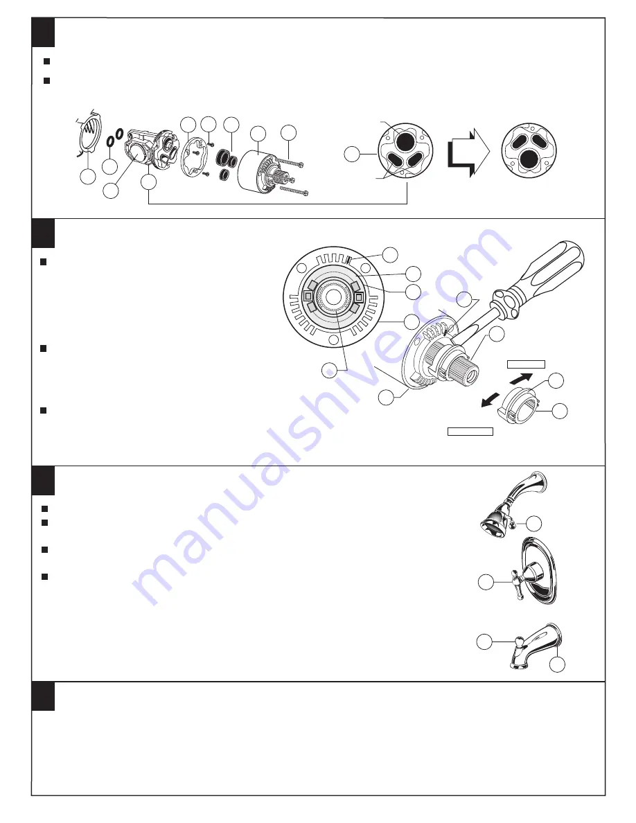 American Standard Bath/Shower Trim Kits T373.500 Скачать руководство пользователя страница 3