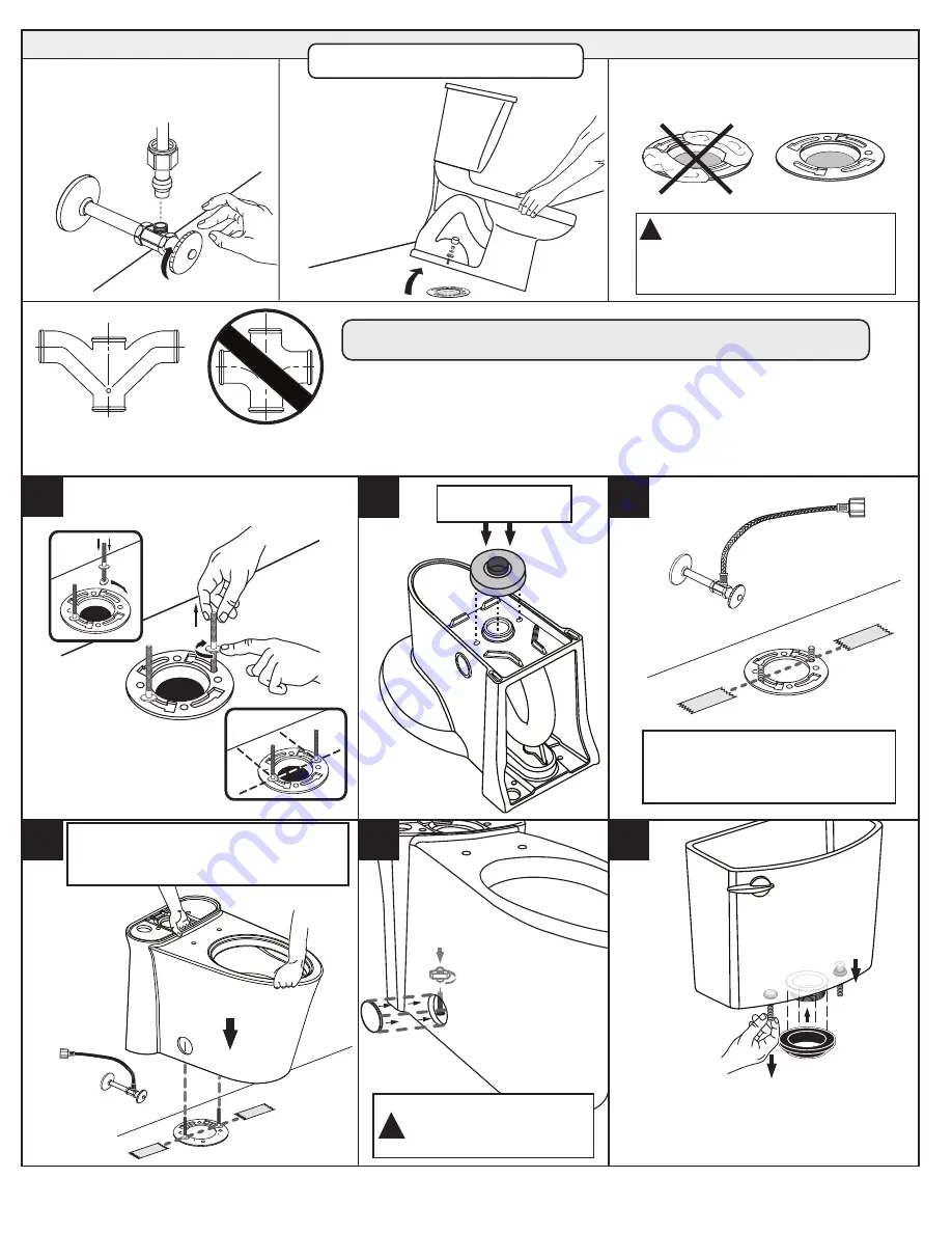 American Standard Right Height Elongated Toilet Triumph Cadet 3 Скачать руководство пользователя страница 6