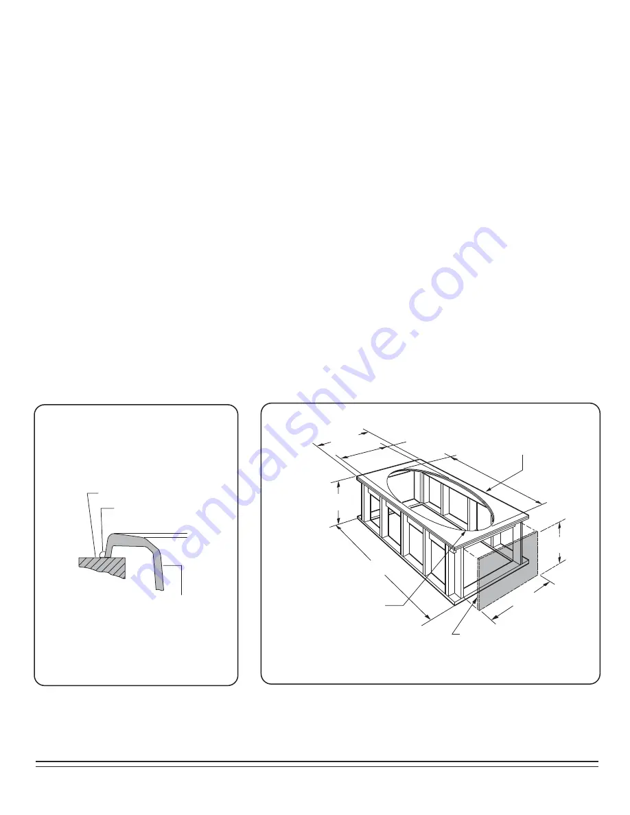 American Standard Savona Oval Whirlpool and Bathing Pool 2903.XXXW Installation Instructions Download Page 2