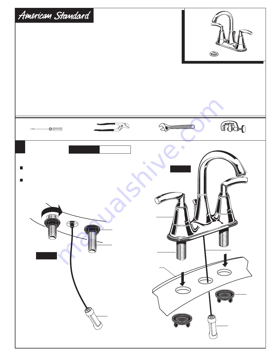 American Standard Triumph 7034 Installation Instructions Manual Download Page 1