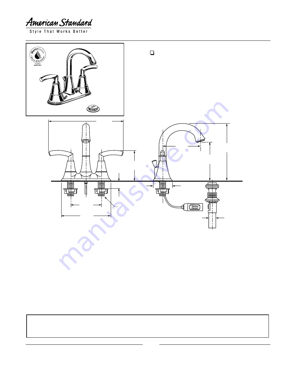 American Standard Tropic 7028.201 Скачать руководство пользователя страница 1