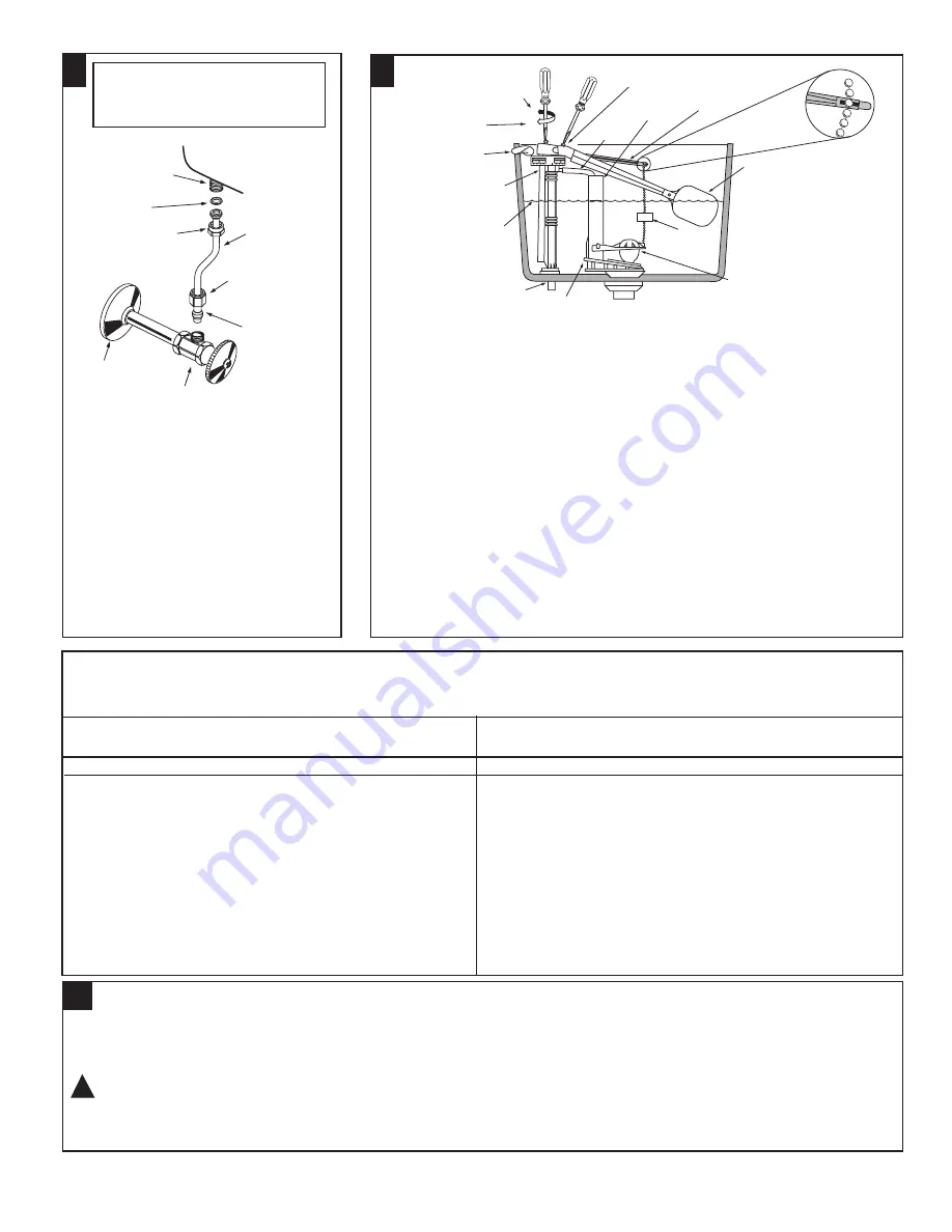 American Standard Two-Piece Toilets With Aquameter Fill Valve 2264.702 Installation Instructions Download Page 3