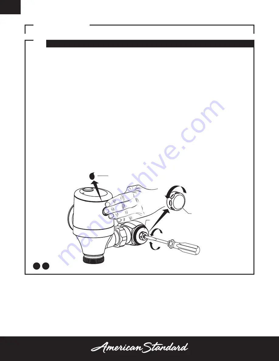 American Standard Ultima Selectronic 6245 Series Owner'S Manual Download Page 18