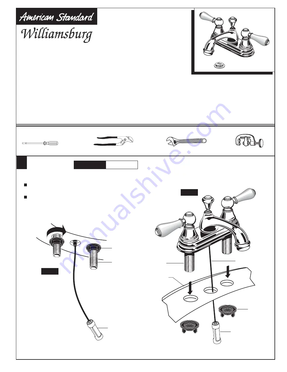 American Standard WILLIAMSBURG 2804 Скачать руководство пользователя страница 1