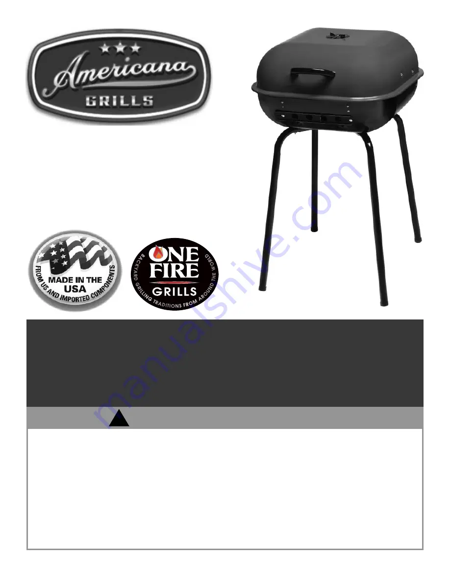 AMERICANA grill Sizzler User Manual Download Page 1