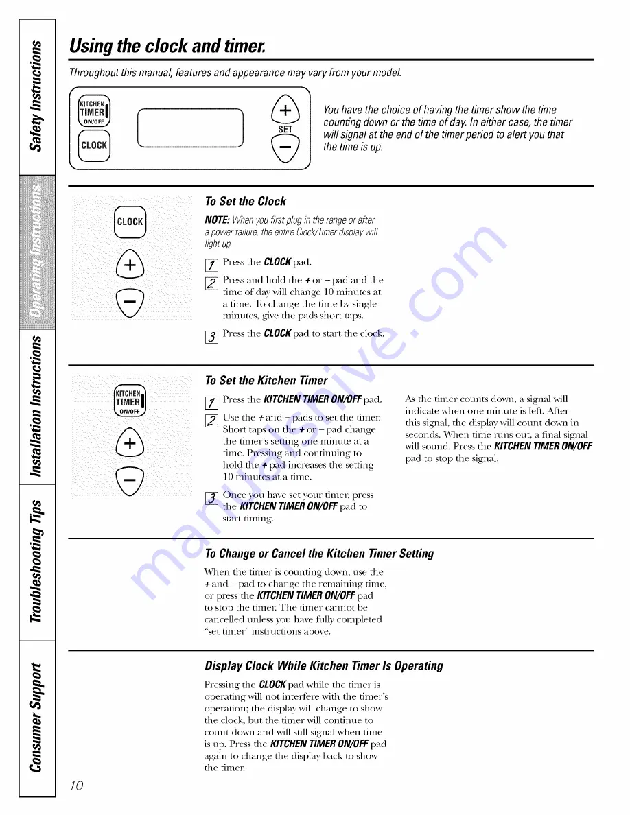 AMERICANA AGBS300 Owner'S Manual & Installation Instructions Download Page 58