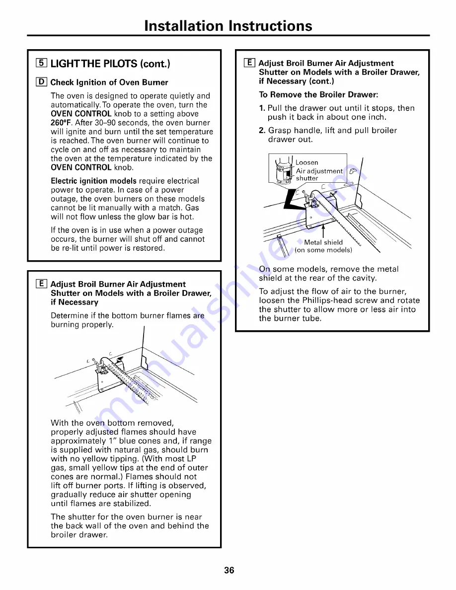 AMERICANA AGBS300 Owner'S Manual & Installation Instructions Download Page 84