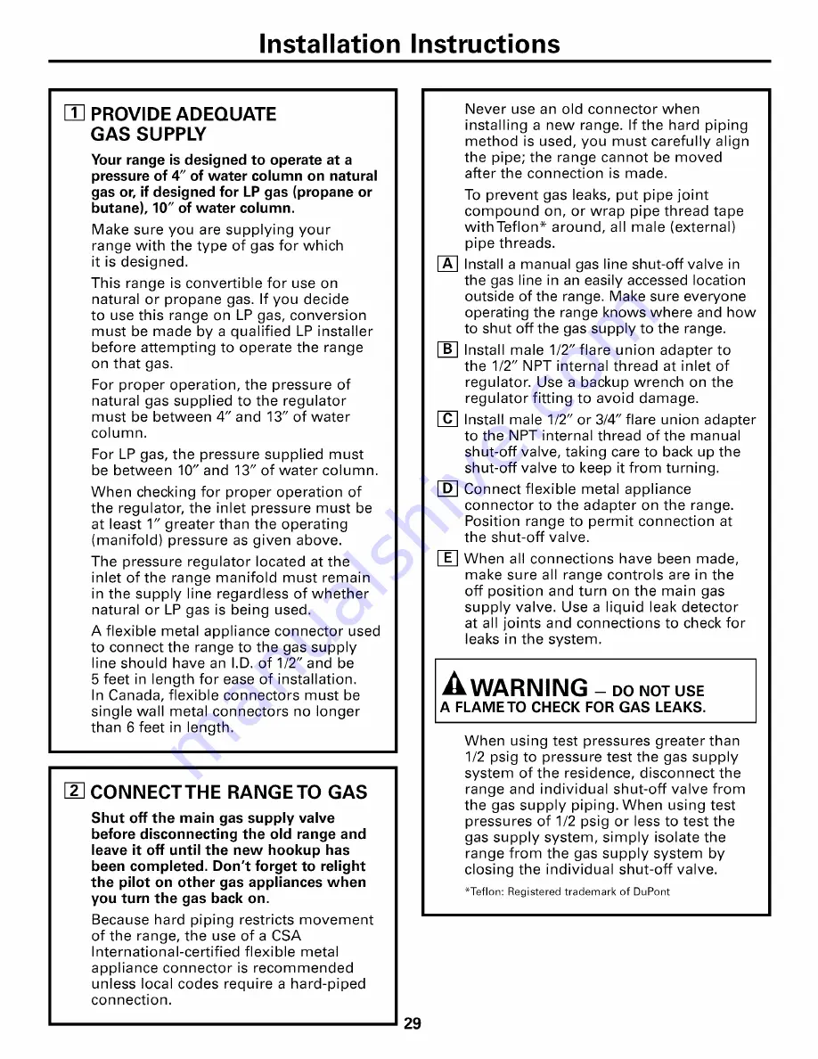 AMERICANA AGBS300 Owner'S Manual & Installation Instructions Download Page 173