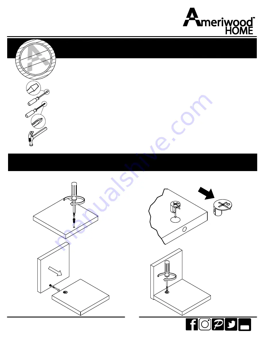 Ameriwood HOME 1125333WCOM Instruction Booklet Download Page 3