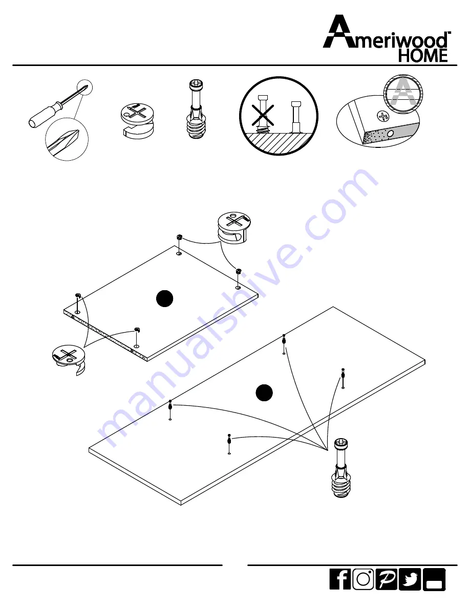 Ameriwood HOME 1125333WCOM Instruction Booklet Download Page 8