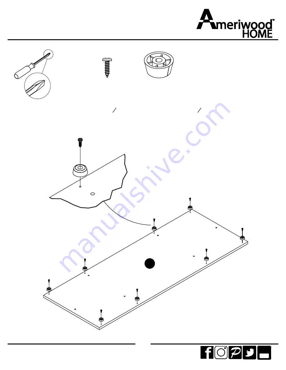 Ameriwood HOME 1125333WCOM Instruction Booklet Download Page 9