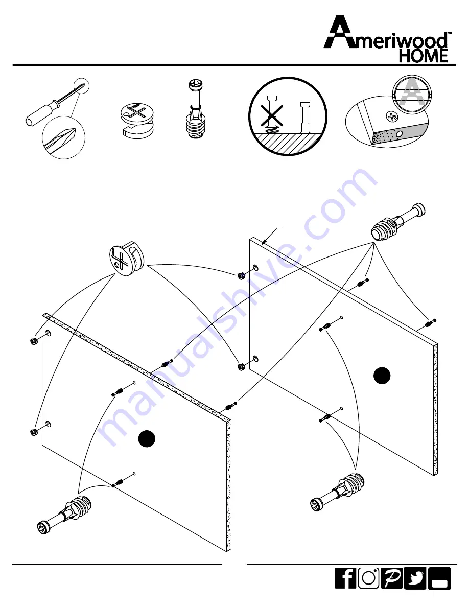 Ameriwood HOME 1125333WCOM Instruction Booklet Download Page 10