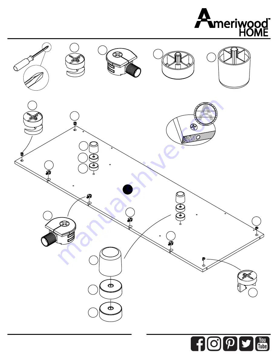 Ameriwood HOME 6850348COM Manual Download Page 8