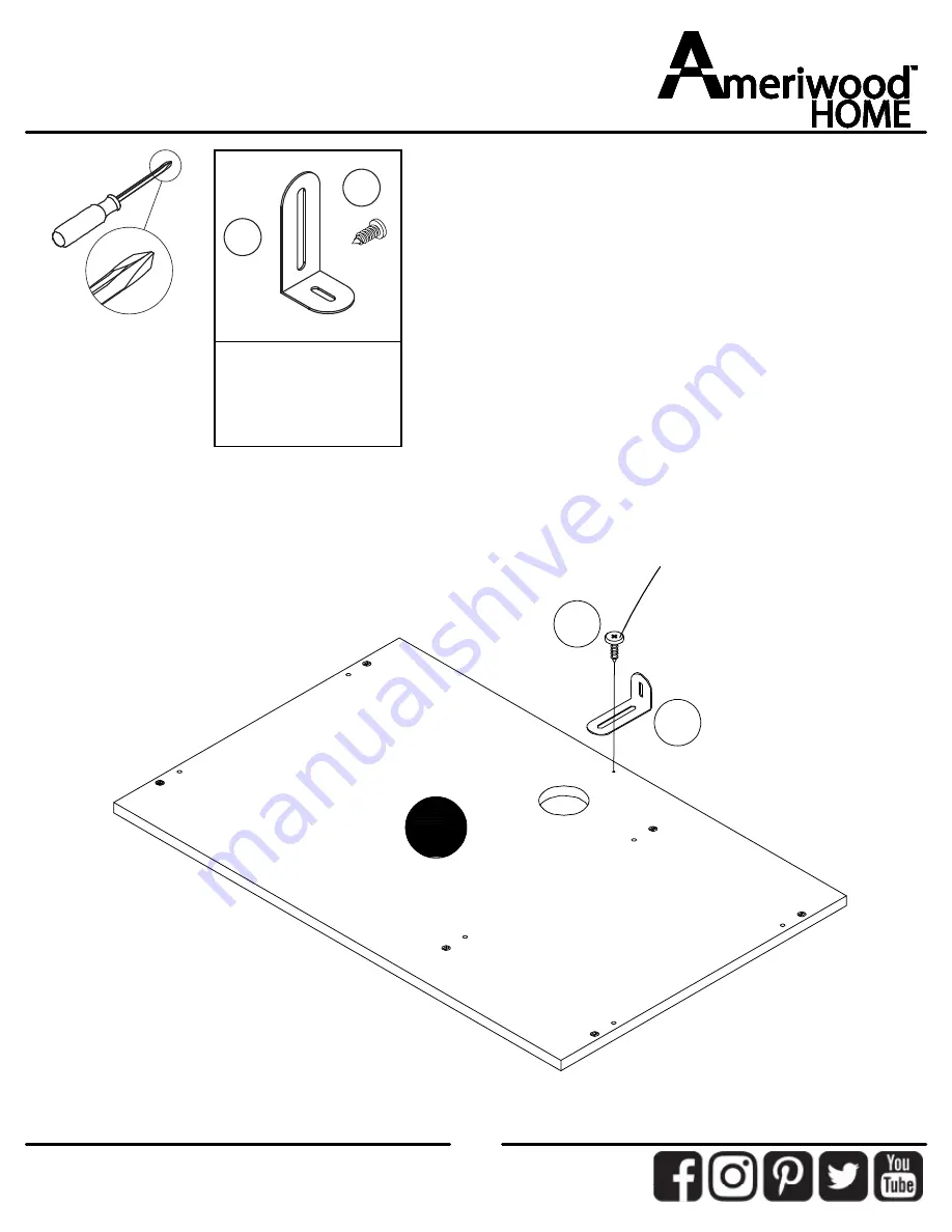 Ameriwood HOME 7965850COM Assembly Instructions Manual Download Page 10