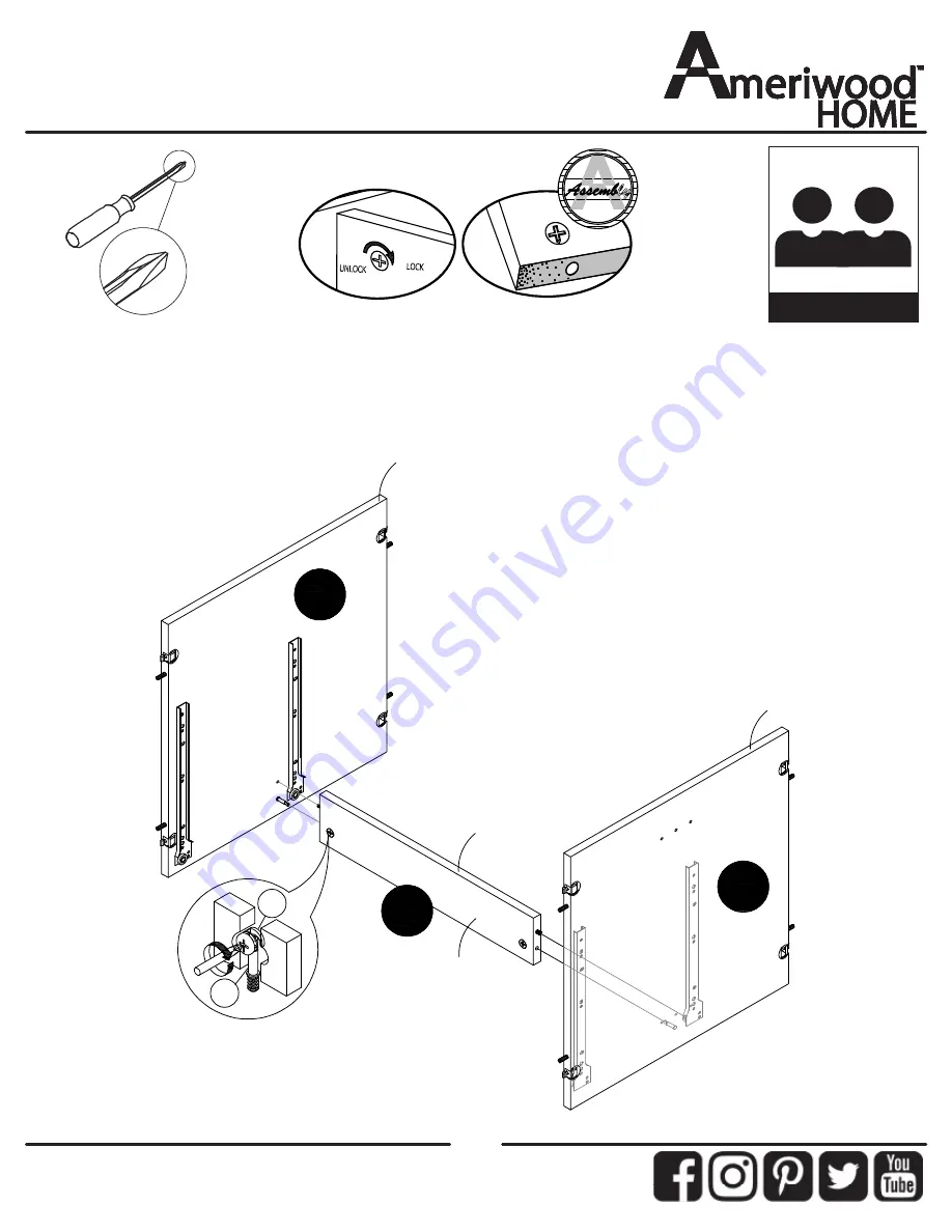 Ameriwood HOME 7965850COM Скачать руководство пользователя страница 11