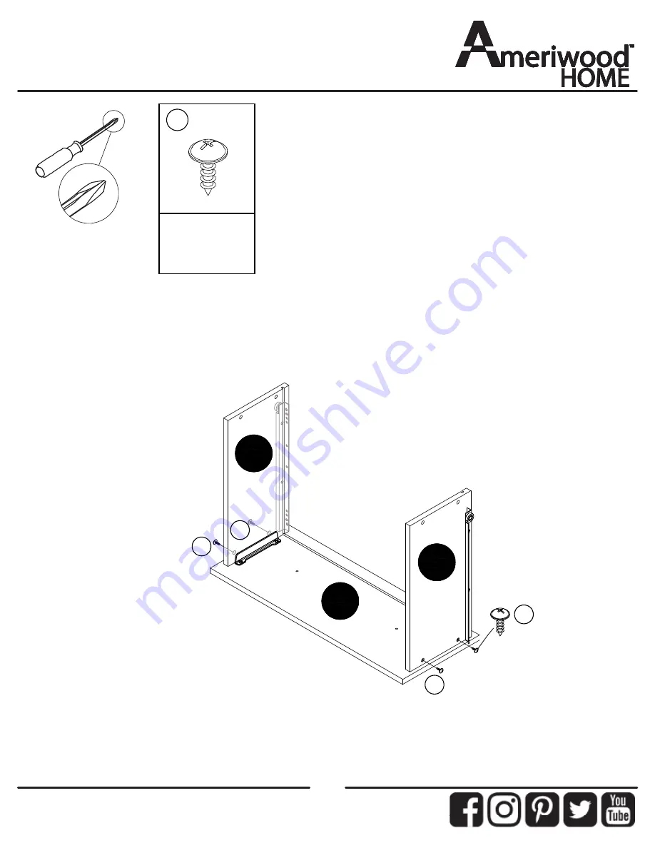 Ameriwood HOME 7965850COM Assembly Instructions Manual Download Page 19