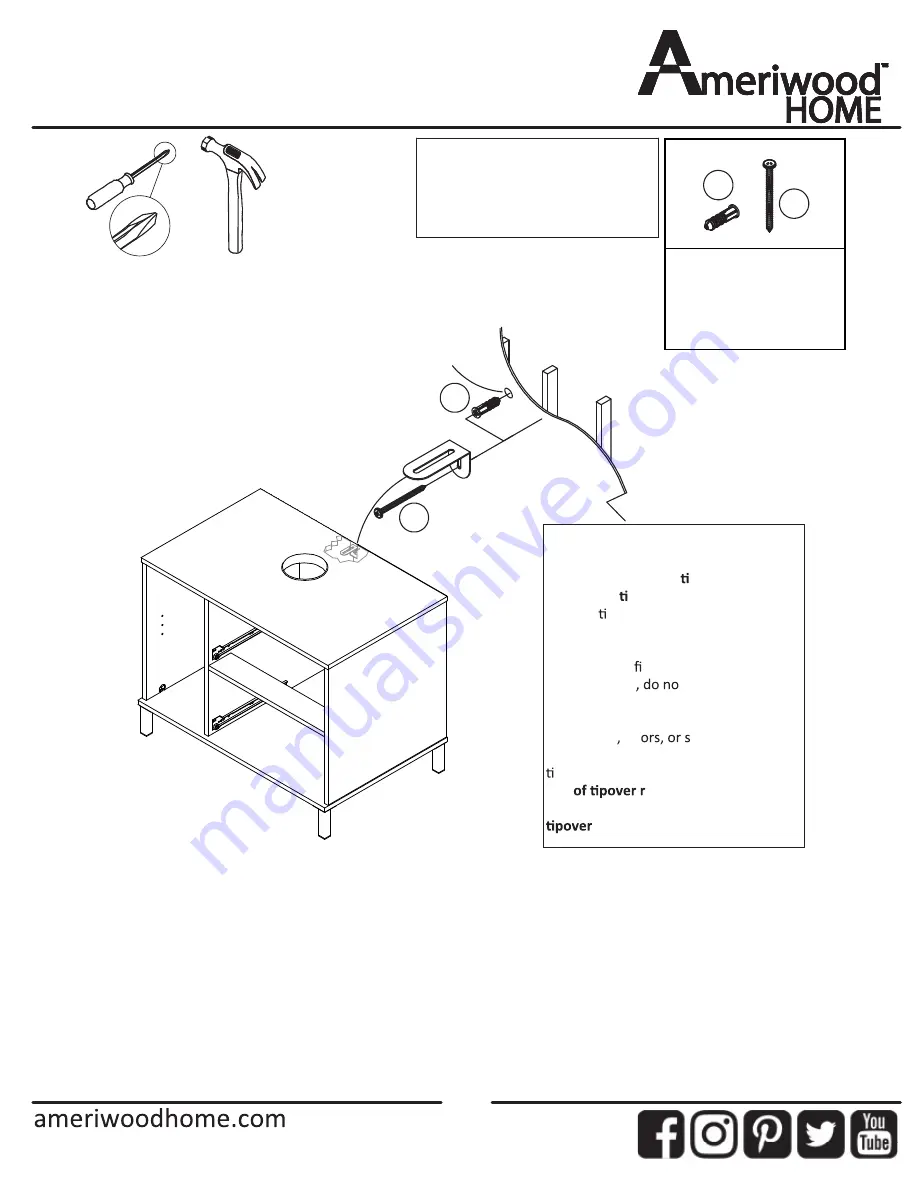 Ameriwood HOME 7965850COM Скачать руководство пользователя страница 22