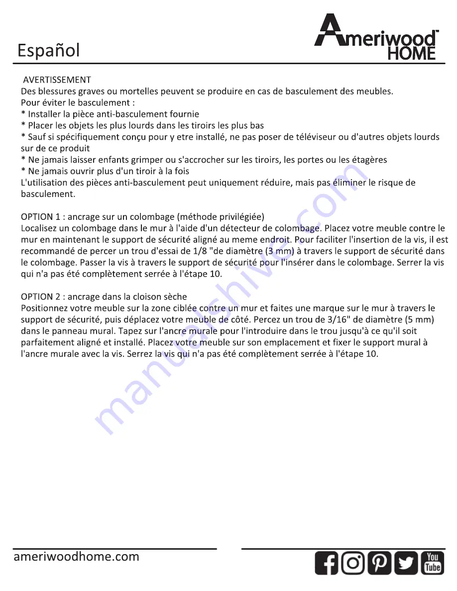 Ameriwood HOME 7965850COM Assembly Instructions Manual Download Page 30