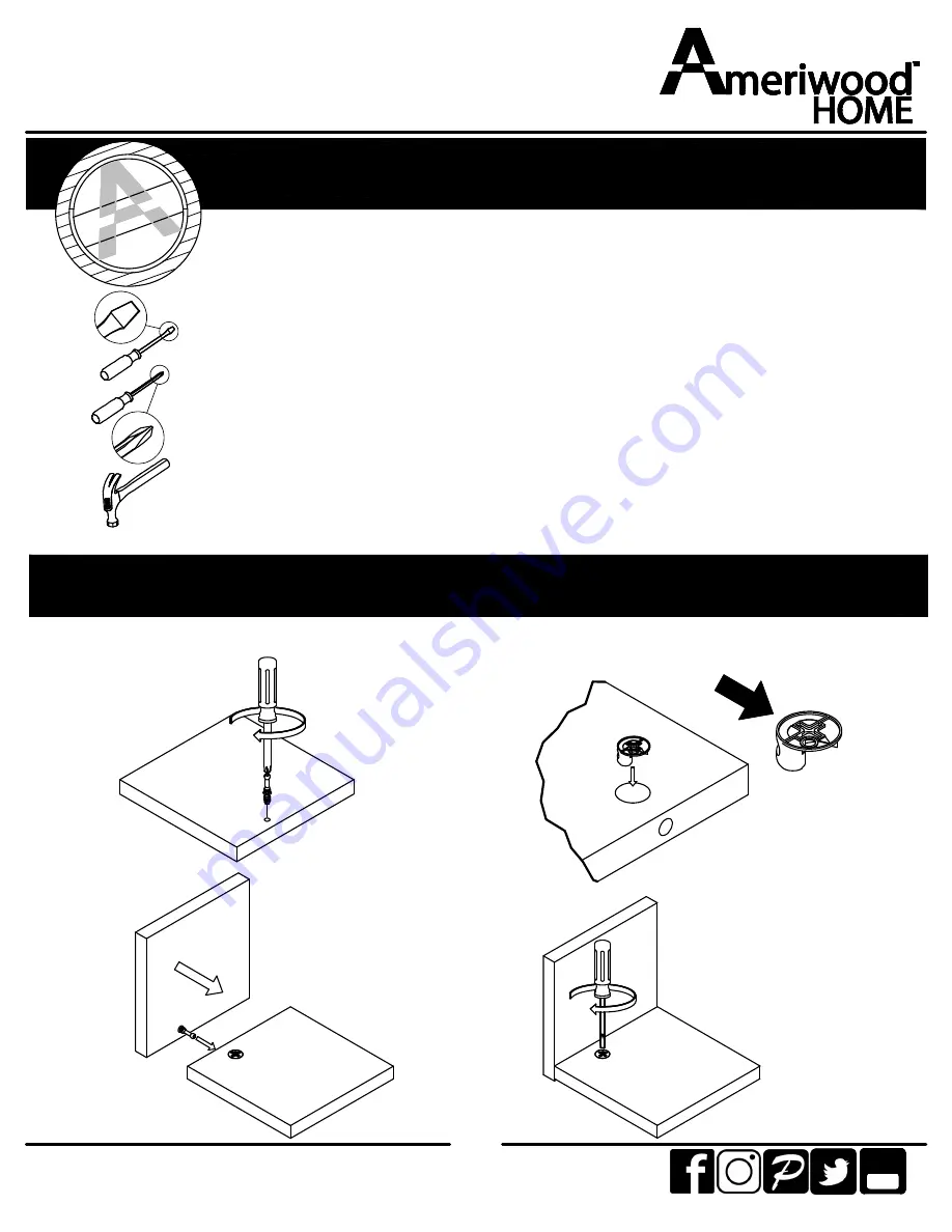 Ameriwood HOME 8473348EBL Скачать руководство пользователя страница 3