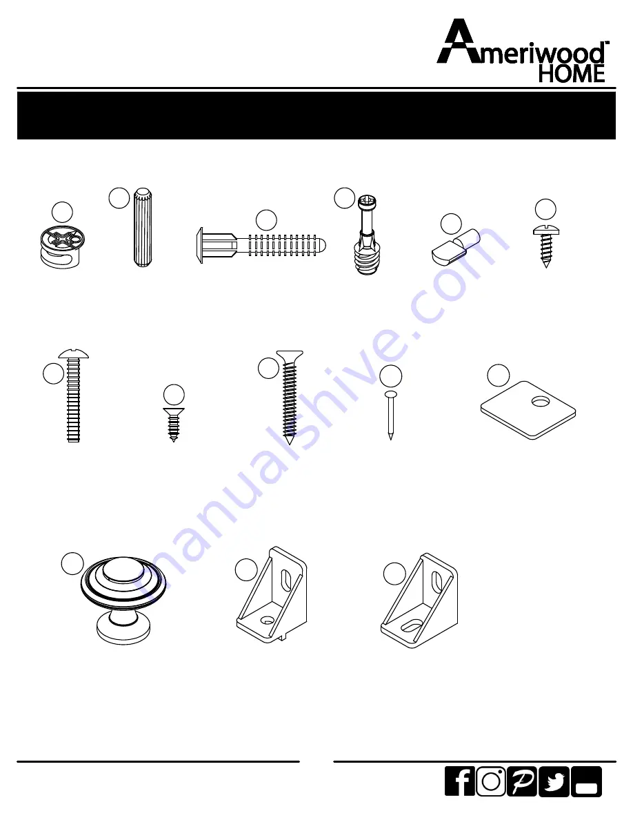 Ameriwood HOME 8473348EBL Manual Download Page 8