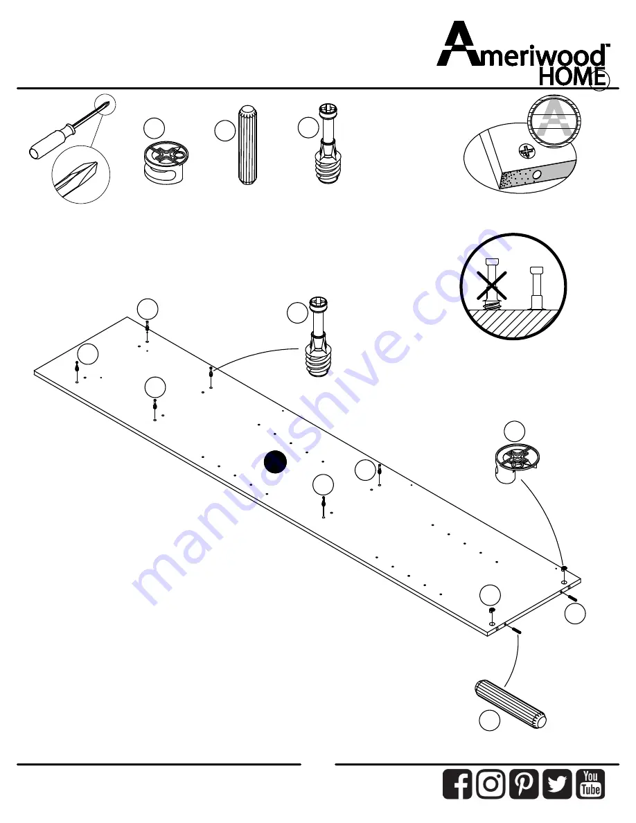 Ameriwood HOME 8473348EBL Manual Download Page 11