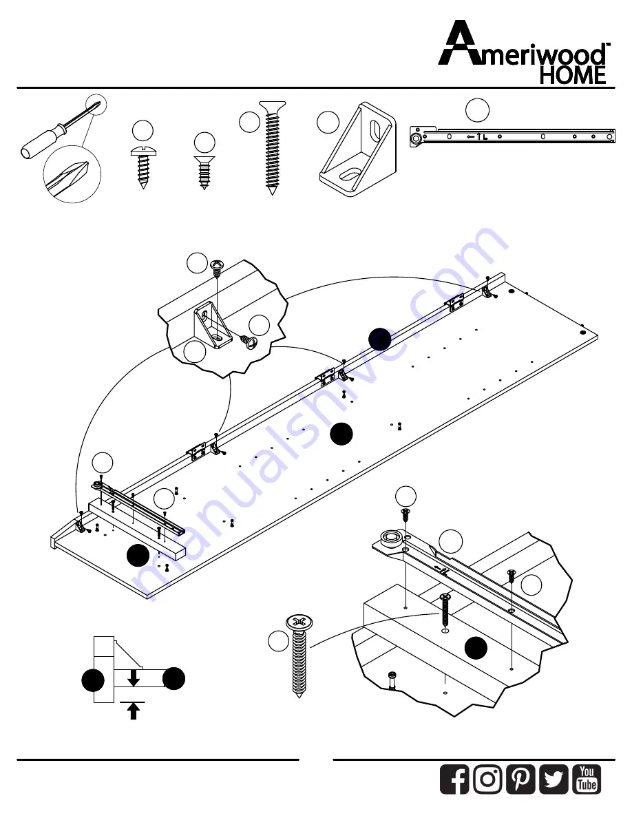 Ameriwood HOME 8473348EBL Скачать руководство пользователя страница 12