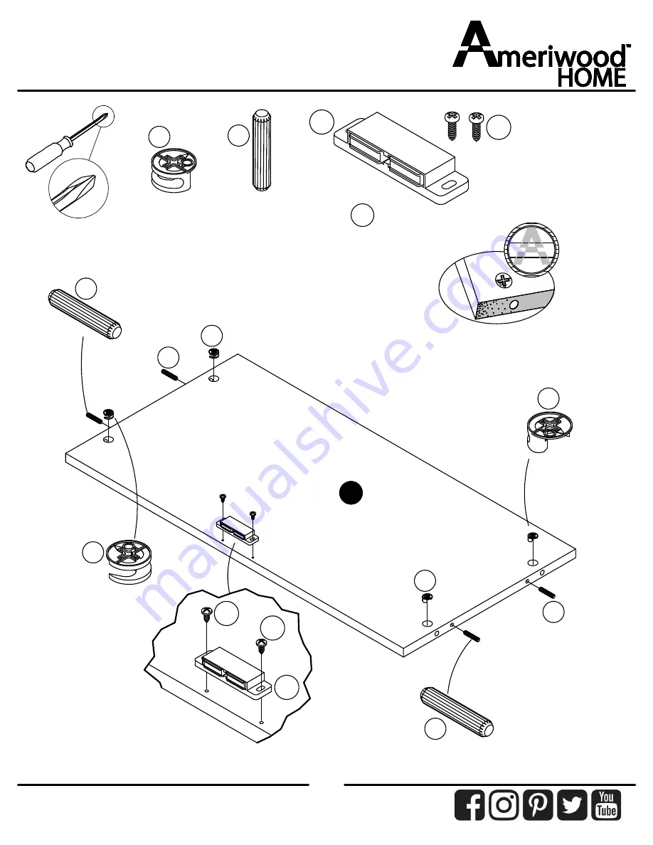 Ameriwood HOME 8473348EBL Manual Download Page 16