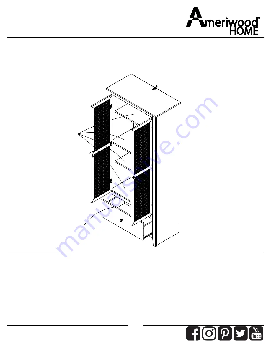 Ameriwood HOME 8473348EBL Manual Download Page 34