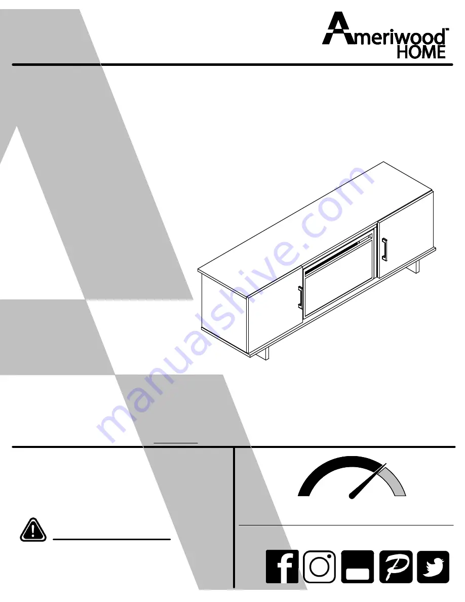 Ameriwood HOME 8968335COM Assembly Instructions Manual Download Page 1