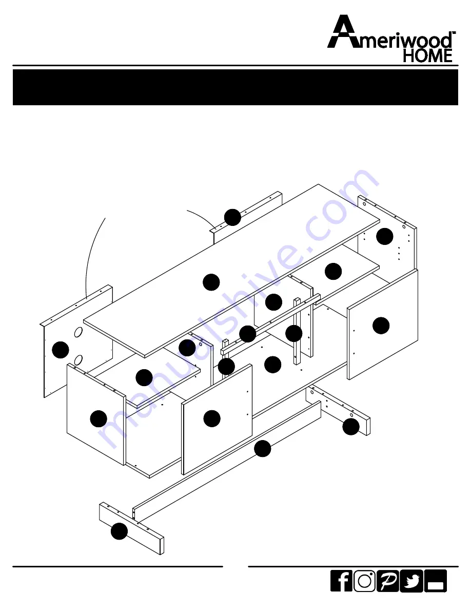 Ameriwood HOME 8968335COM Скачать руководство пользователя страница 6