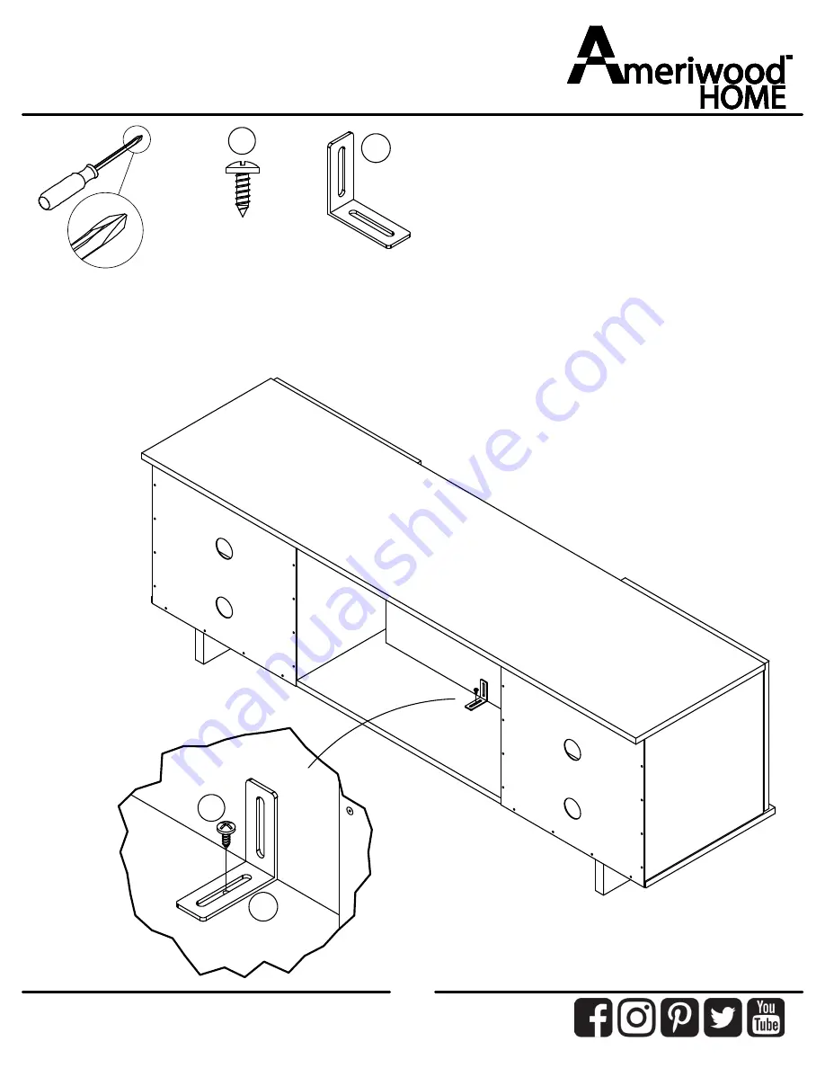 Ameriwood HOME 8968335COM Скачать руководство пользователя страница 25