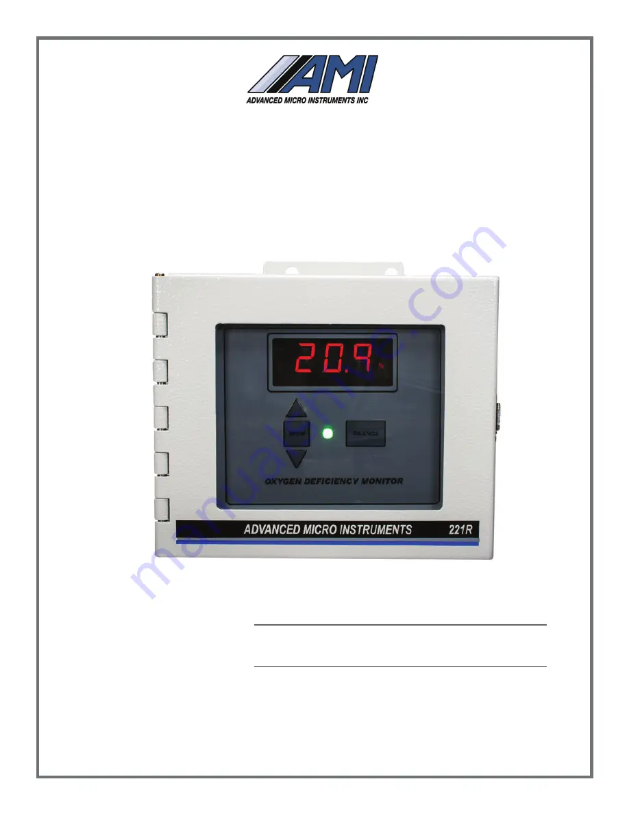 AMI 221R Скачать руководство пользователя страница 1