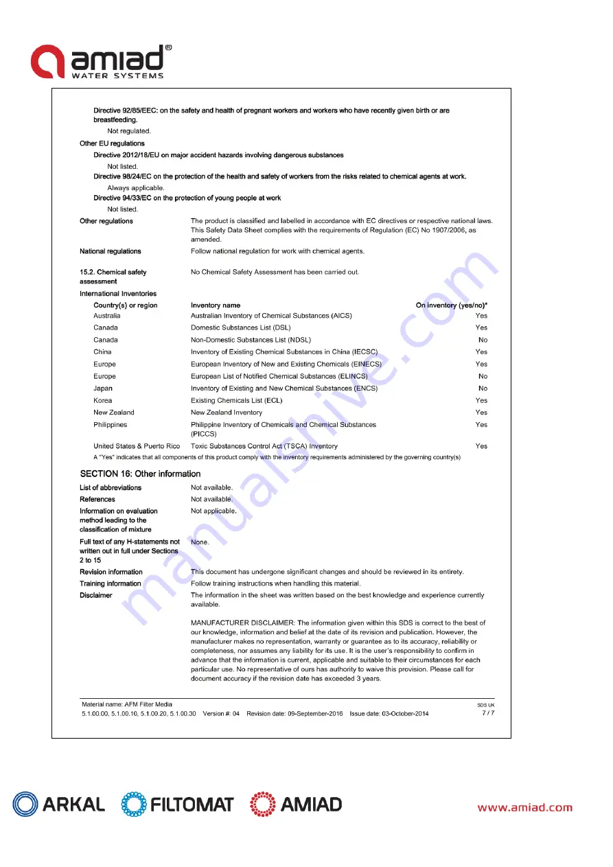 amiad DVF Installation, Operation And Maintenance Instructions Download Page 41