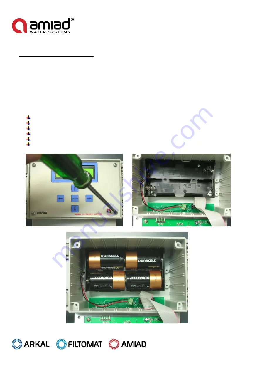 amiad Filtomat MG-110P Скачать руководство пользователя страница 36