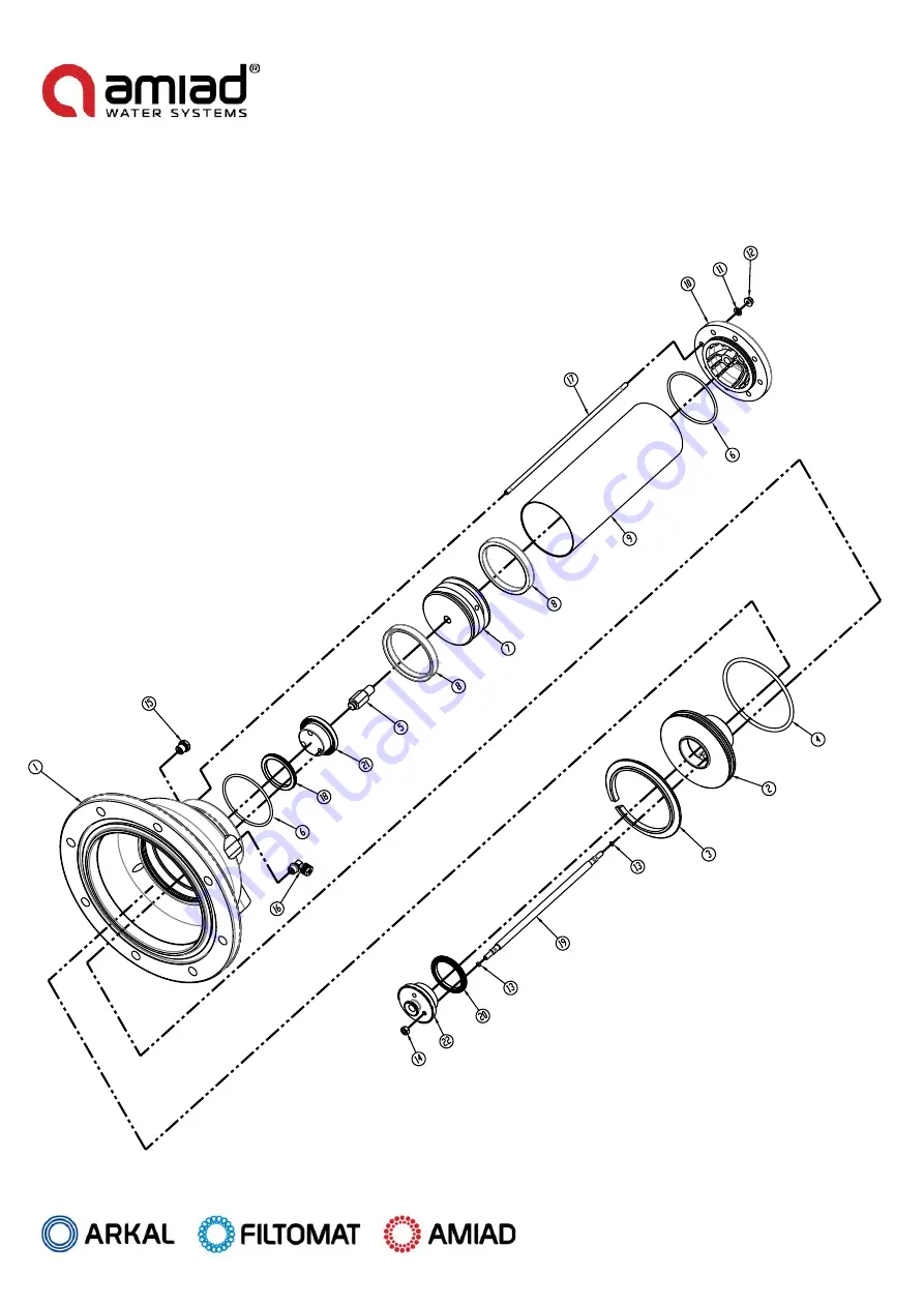 amiad Filtomat MG-110P Installation, Operation And Maintenance Instructions Download Page 45