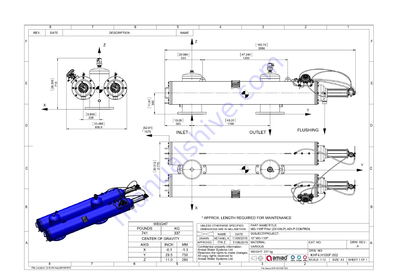 amiad Filtomat MG110 Скачать руководство пользователя страница 8