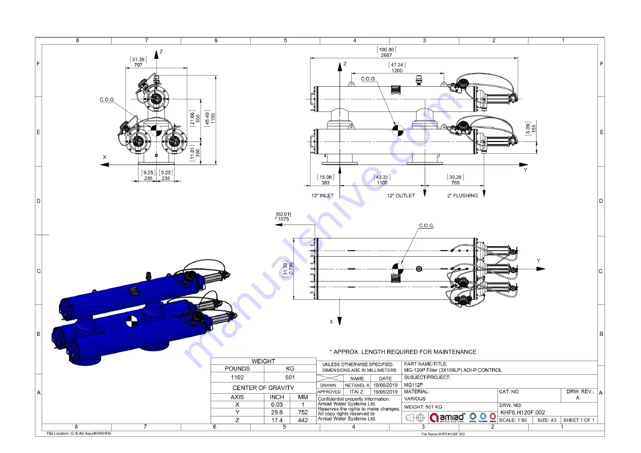 amiad Filtomat MG112 Скачать руководство пользователя страница 8