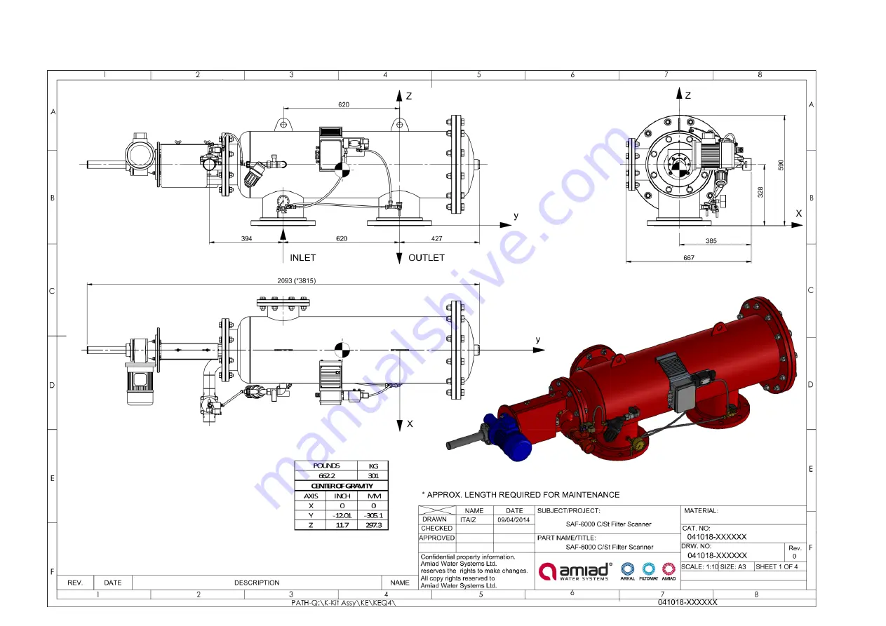 amiad SAF-6000 Скачать руководство пользователя страница 8