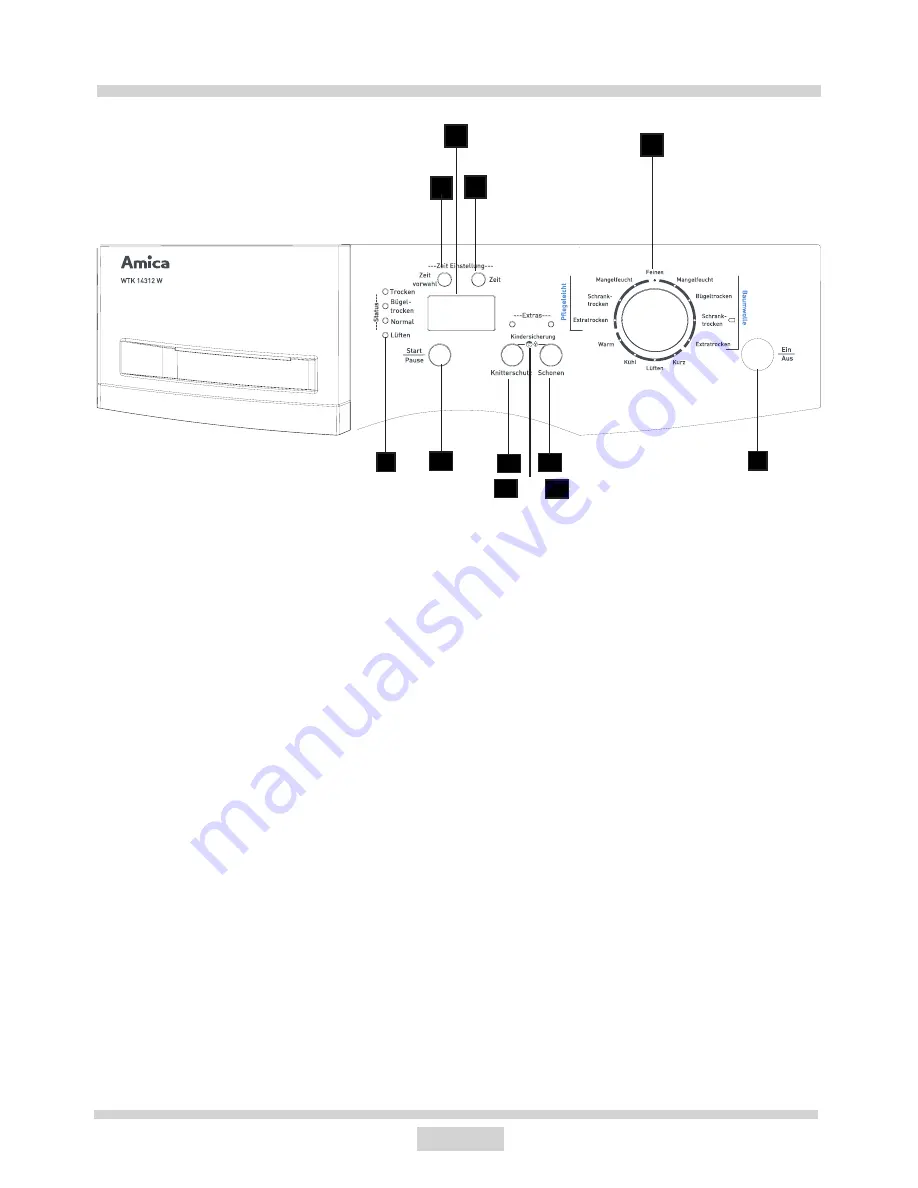 Amica WTK 14312 W Operating Instructions Manual Download Page 13