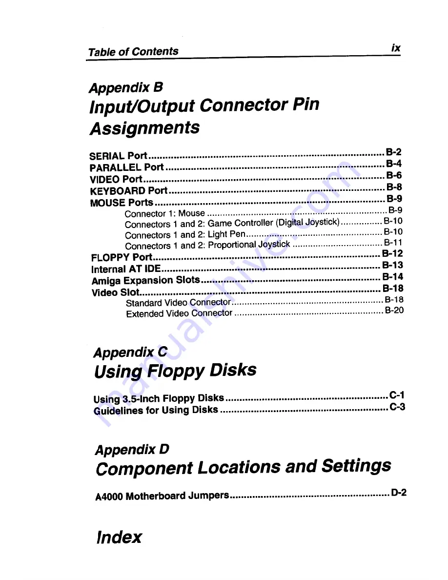 Amiga A4000 User Manual Download Page 9