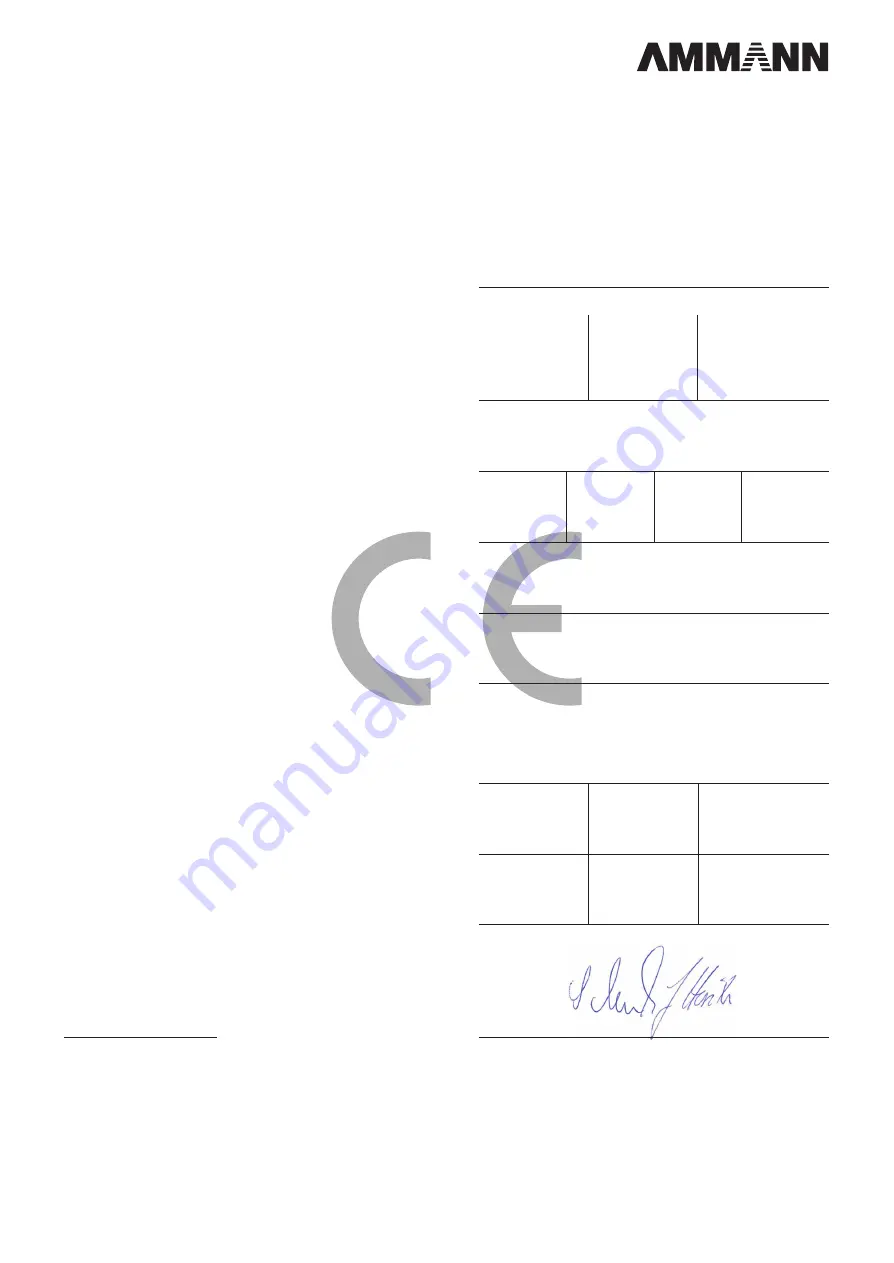 Ammann 12795000 Operating Instructions Manual Download Page 5